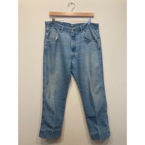 Vintage Wrangler light wash work jeans